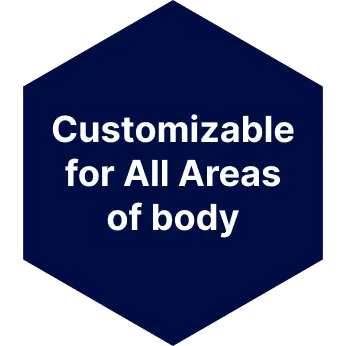 7 customizable for all areas of body