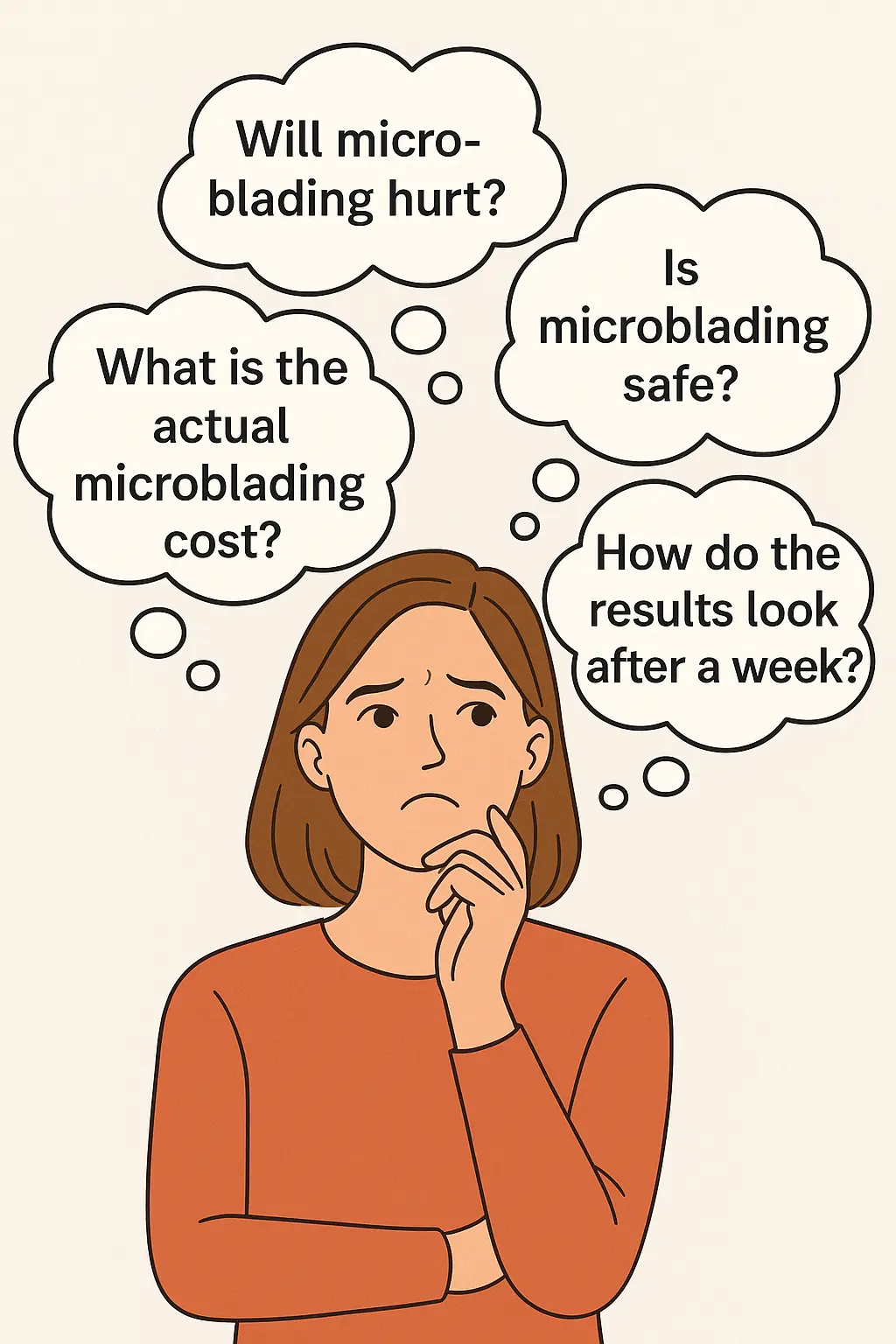 girl thinkinhg questions