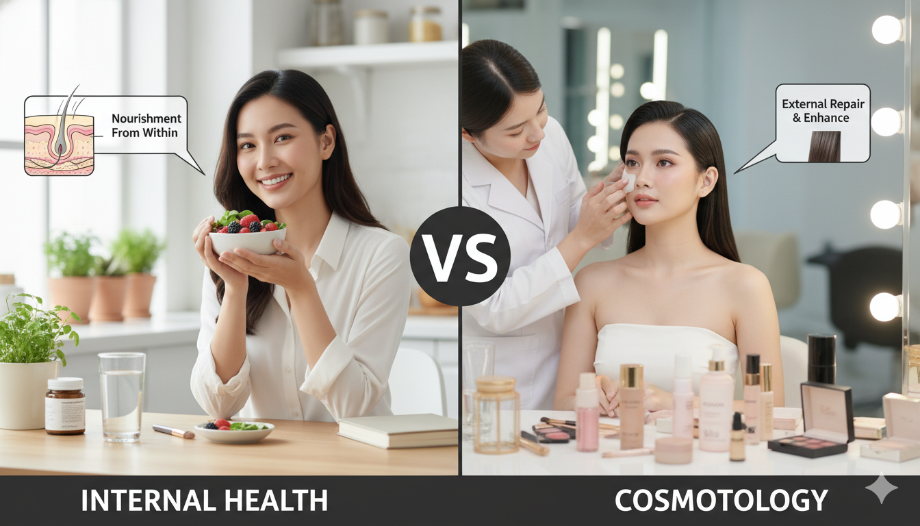 internal Health vs Cosmetology