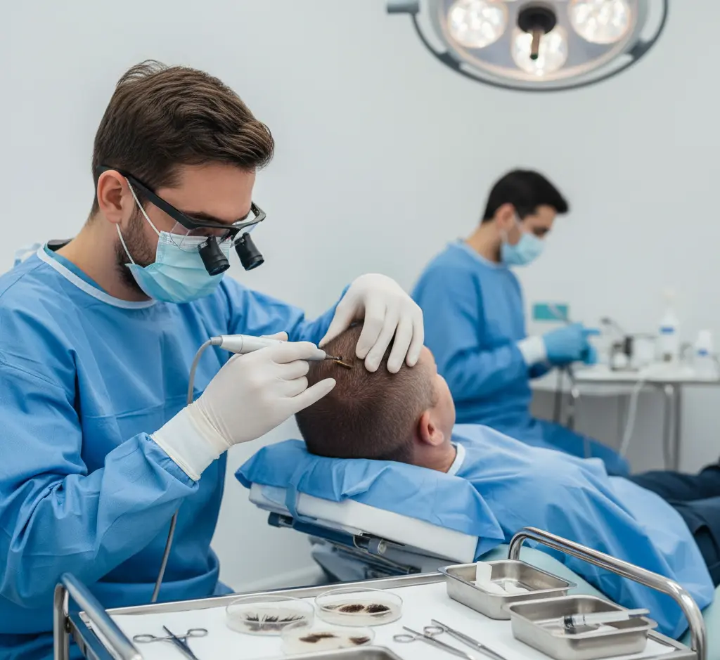 FUE hair transplant procedure for permanent natural-looking hair restoration