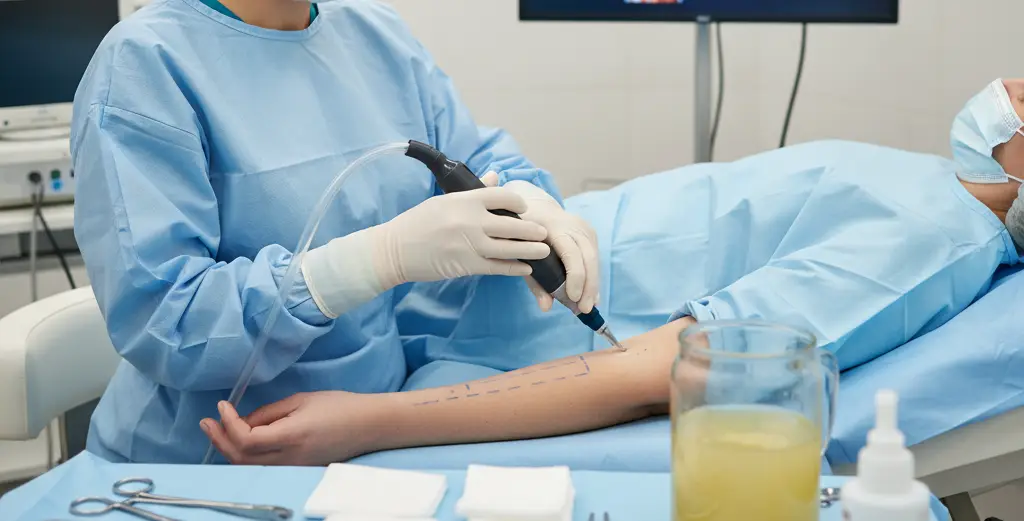 Arm fat correction liposuction for slimmer toned arms in Chennai
