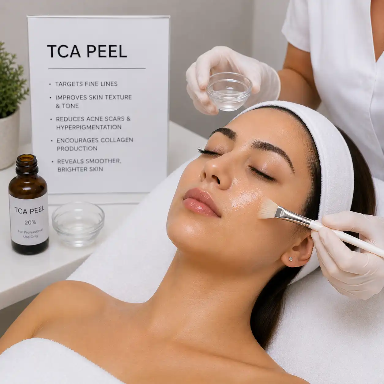 TCA peel medium-depth treatment for acne scars and anti-ageing Chennai