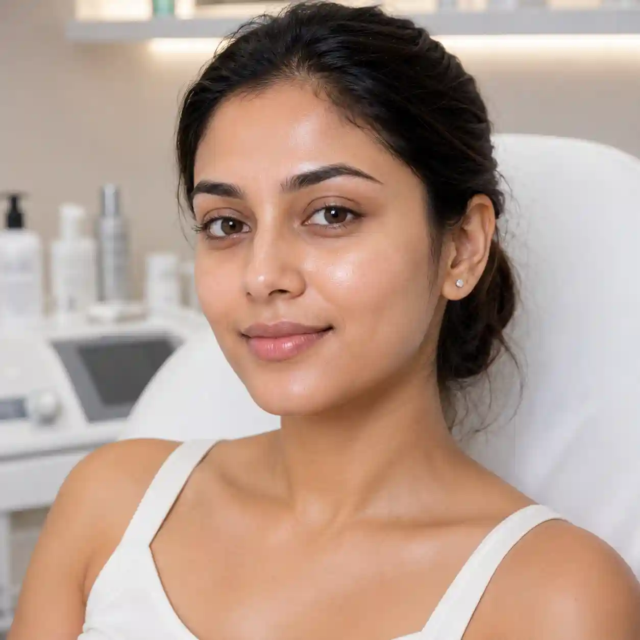 Skin Glow After Taking Cosmelan Peel Treatment