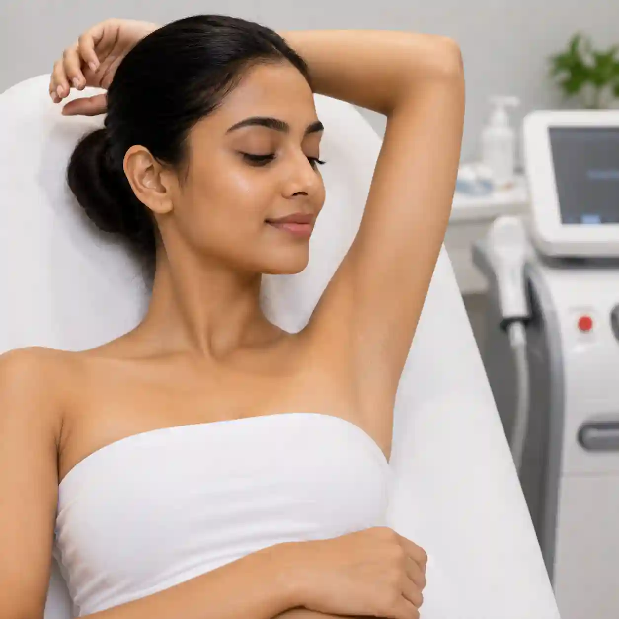 Clear Skin After taking Hair Removal Treatment at Maynee Skin, Hair & Slimming Clinic