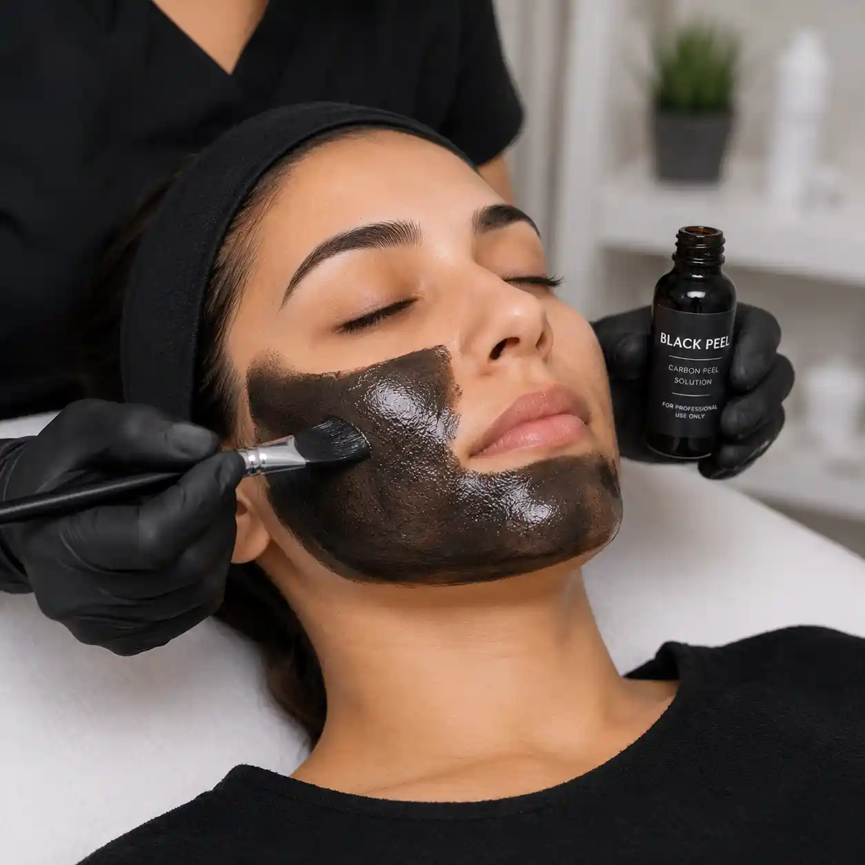 Black Peel Treatment at Maynee Clinic Chennai — acne, oily skin and pigmentation correction